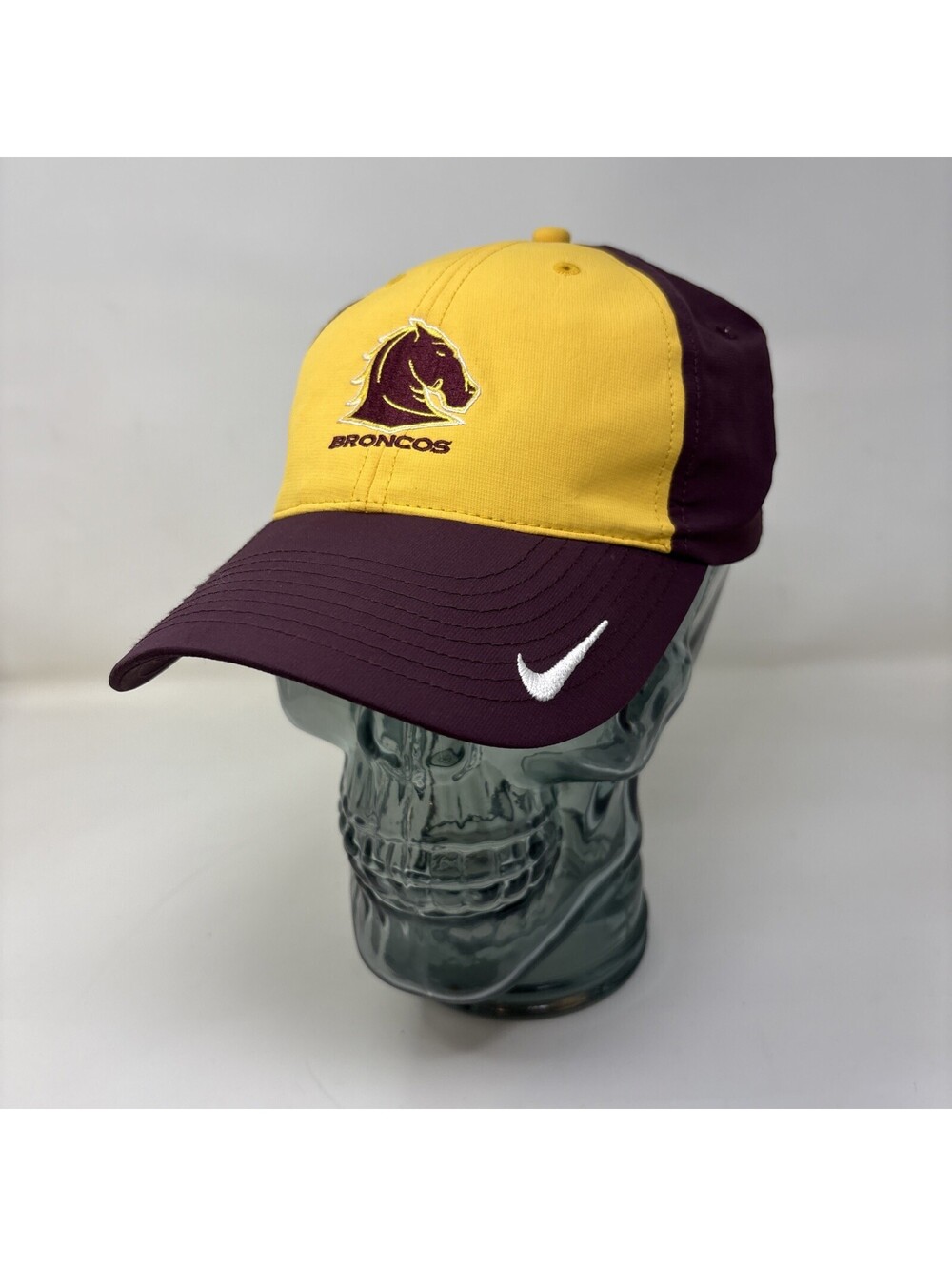 Nike Broncos Ball Cap Nike Fit NRL Team Authentic Black One Size Adult NWOT
